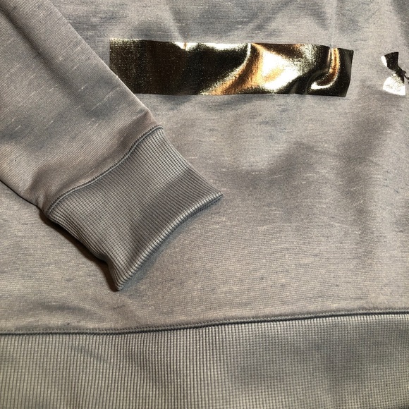 Under Armour Gray Foil UA Fleece ColdGear HOODIE - Picture 8 of 8